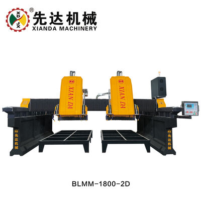 Mermer Granit İçin CNC Köprü Tipi Çift Kafalı Lineer Kesme ve Freze Makinesi