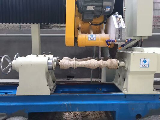 PLC/CNC Kontrolü İki Bilgisayarlı Mermer Granit için Baluster Kesme Makinesi