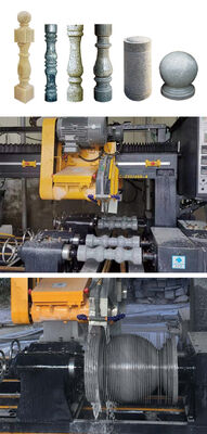 PLC/CNC Kontrollü Dört Adet Sütun Kesme Makinesi (Mermer Granit İşleme)