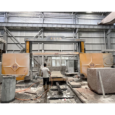 CRM‑3500‑21 / CRM‑3500‑22FW Taş Roma Sütunu Kavisli Plaka Kesimi İçin CNC 4 Eksenli Elmas Tel Kesme Makinesi