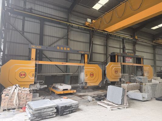 Max İşleme Boyutu 2500*3000*1500mm ve Yüksek Hassasiyetli Redüktör ve Servo Motoru ile Dört Eksenli CNC Elmas Tel Testere Makinesi