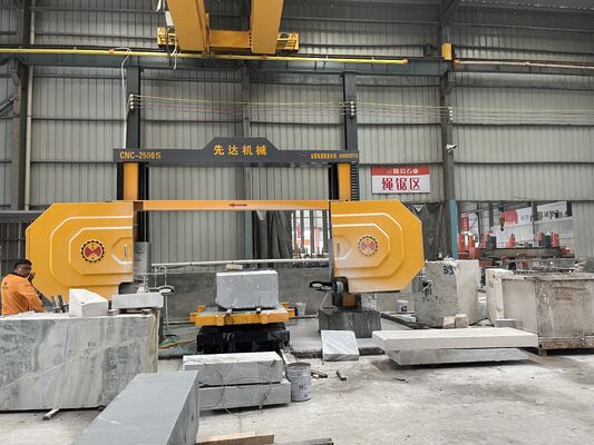 2500*3000*1500mm Taş Kesimi için 11KW İş Mili ve Yüksek Hassasiyetli Redüktör & Servo Motorlu CNC Elmas Tel Kesme Makinesi