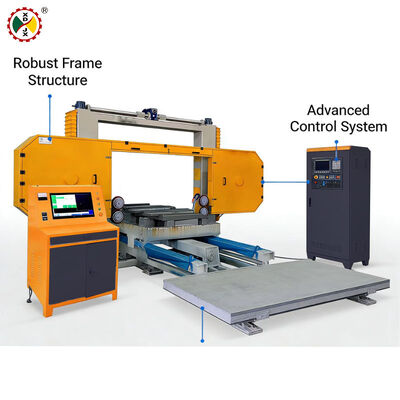 CNC Çift Amaçlı Yatay Taş Levha Ayırma Makinesi (Bitmiş Büyük Levha İkincil Yeniden Dilimleme İçin)