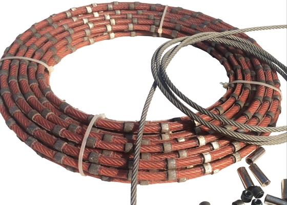 Kesme Taşı 8.8mm Elmas Tel Kesme Halatı Mermer Profilleme 20-30m/s