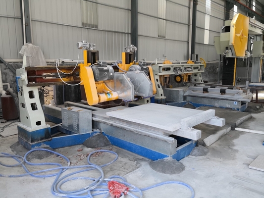 Sütun Döşeme 1500mm için Otomatik Dört Dilim Taş Kenar Kesme Makinesi