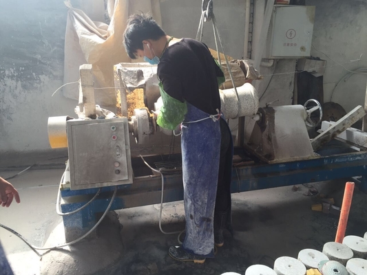 Silindirik Raylı Taşlama İşleme Taş Döşeme Parlatma Makinesi 460mm