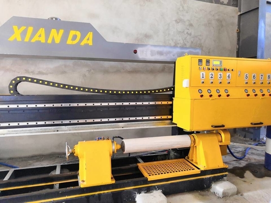 Profil Oluşturma için PLC Çok Kafalı Katı Sütun Taş Döşeme Parlatma Makinesi