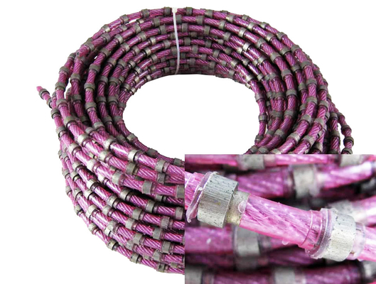 Mermer Blok Giydirme Aletleri Elmas Tel Testere Halat 11mm Hat Hızı 20-30m/s