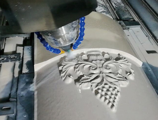 4 Eksen Kesme Taş Oyma Silindir Nesneleri İçin CNC Router Masa Ayakları