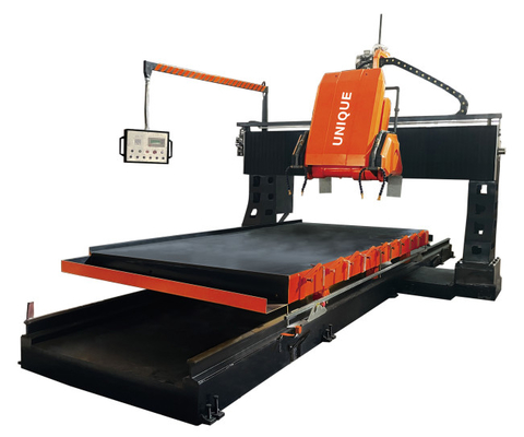 PLC CNC Portal Tipi Lineer Taş Profil Kesme Makinesi İki Bıçaklı